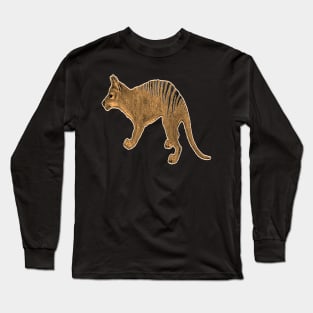 Thylacine or Tasmanian Tiger Long Sleeve T-Shirt